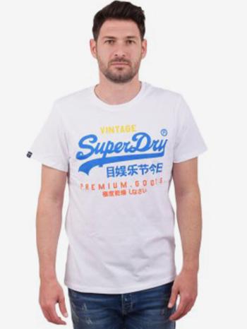 SuperDry Vl Tri Lw Tee Tričko Biela