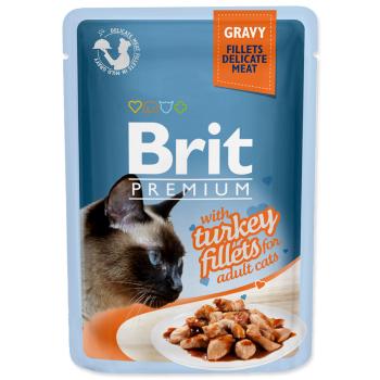 BRIT PREMIUM CAT KAPSICKA DELICATE FILLETS IN GRAVY WITH TURKEY 85G (293-111251)