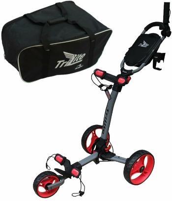 Axglo TriLite SET Grey/Red Manuálny golfový vozík