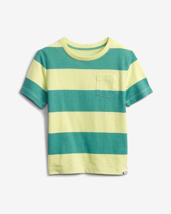 GAP Stripe Tričko detské Zelená Žltá
