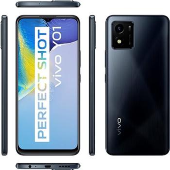 Vivo Y01 3+32GB čierna + ZDARMA Futbalová lopta Vivo SIM karta Radosť – Prvú Nekonečnú Radosť si vyskúšaj na týždeň zadarmo!