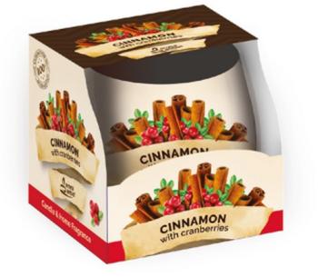 SANTO VONNA SVIECKA V SKLE 100G CINNAMON WITH CRANBERRIES