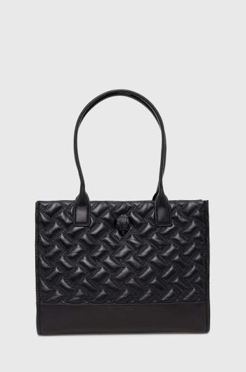 Kožená kabelka Kurt Geiger London SM KENSINGTON SQ TOTE DR čierna farba, 2732000109