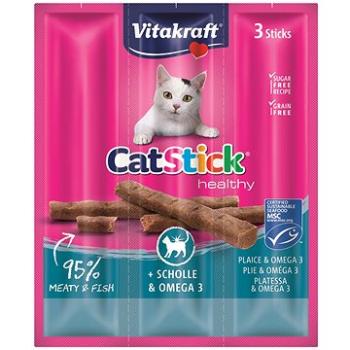 Vitakraft Cat Stick pochúťka platesa/omega 3, 3× 6 g (4008239312181)