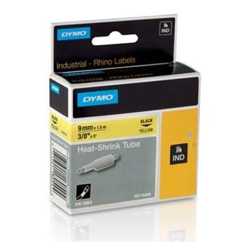 Dymo Rhino 18054, S0718290, 9mm x 1,5m čierna tlač / žltý podklad, originálna páska