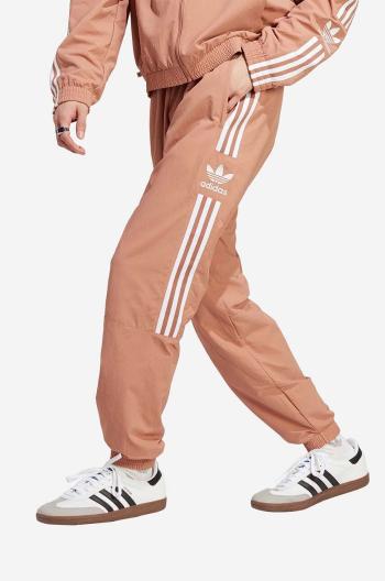 Tepláky adidas Originals IA6356-brown, hnedá farba, s potlačou