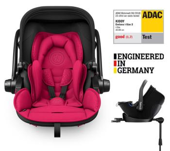 KIDDY Autosedačka Evoluna i-size 2 + Isofix základna 40-83 cm Berry Pink