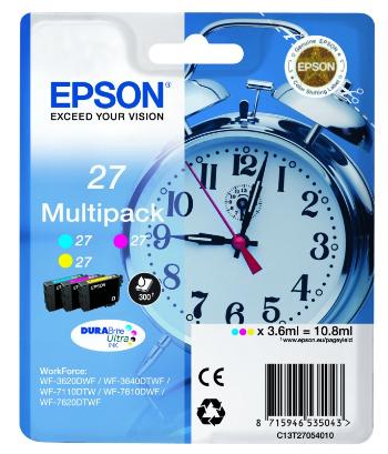 EPSON T2705 (C13T27054022) - originálna cartridge, farebná, 3x3,6ml