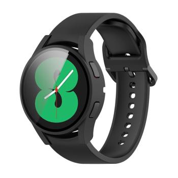 Ochranný kryt s tvrdeným sklom pre Samsung Galaxy Watch 4 44mm čierny