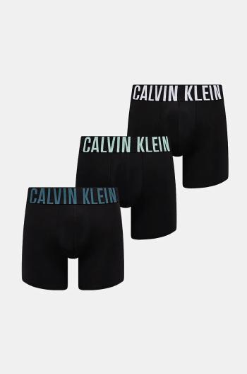 Boxerky Calvin Klein Underwear 3-pak pánske, čierna farba, 000NB3612A