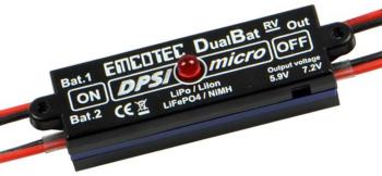 Emcotec DPSI Micro DualBat MPX akumulátorová výhybka  4.8 - 8.4 V
