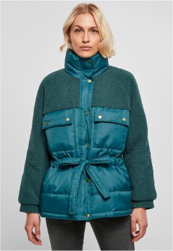 Urban Classics Ladies Sherpa Mix Puffer Jacket jasper - M