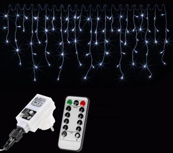 VOLTRONIC svetelný dážď 5 m, 200 LED, studená biela