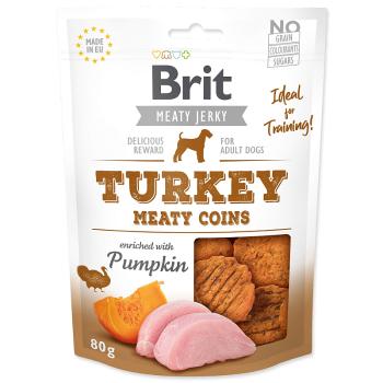 Snack BRIT Jerky Turkey Meaty Coins 80 g