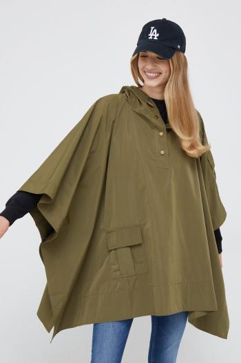 Bunda Lauren Ralph Lauren dámska, zelená farba, prechodná, oversize