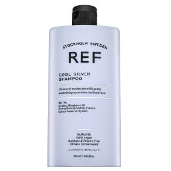 REF Cool Silver Shampoo neutralizujúci šampón pre platinovo blond a šedivé vlasy