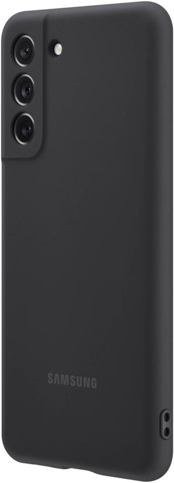 Samsung Silicone Cover zadný kryt na mobil Samsung Galaxy S21 FE 5G čierna