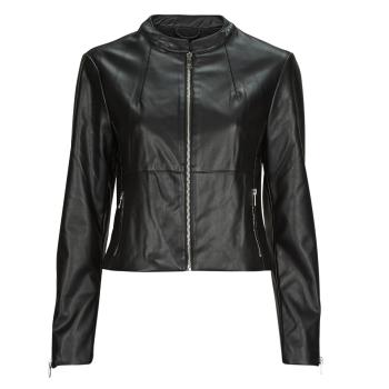 Only  ONLVICS FAUX LEATHER JACKET OTW  Kožené bundy Čierna