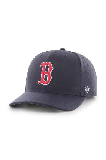 Šiltovka 47 brand MLB Boston Red Sox tmavomodrá farba, s nášivkou, B-CLZOE02WBP-NY