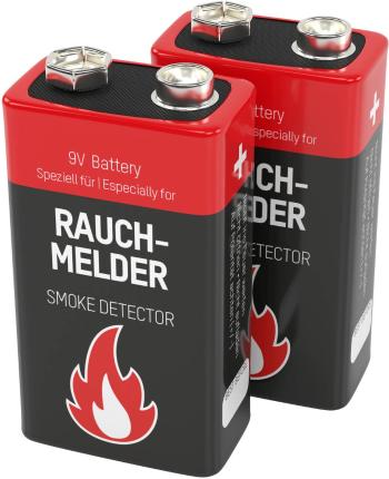 Ansmann Rauchmelderbatterie 9 V batéria alkalicko-mangánová  9 V 2 ks