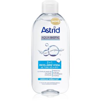 Astrid Aqua Biotic micelárna voda 3v1 pre normálnu až zmiešanú pleť 400 ml