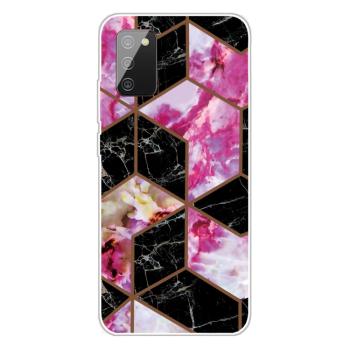 ART Silikónový kryt  Samsung Galaxy A02s BLACK AND PINK MARBLE