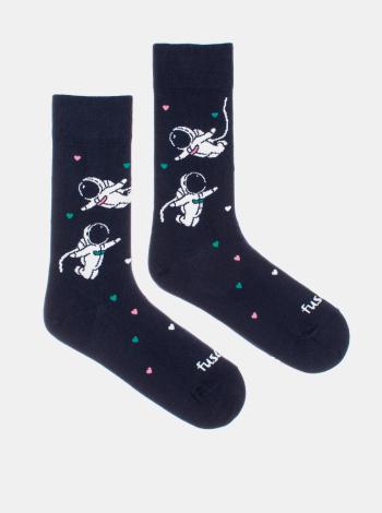 Tmavomodré vzorované ponožky Fusakle Kosmoláska
