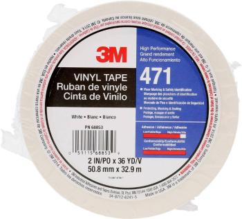 3M  471IW-W50-D PVC tape  biela (d x š) 33 m x 50 mm 1 ks