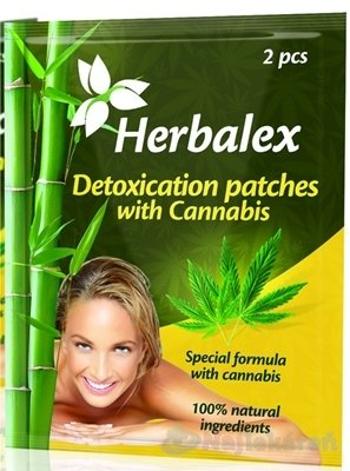 Herbalex Detoxikačné náplasti s konopou na detoxikáciu organizmu 2 ks