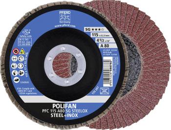 PFERD 67748115 Ozubená poistná podložka POLIFAN PFC 115 A 80 PSF STEELOX Priemer 115 mm   10 ks