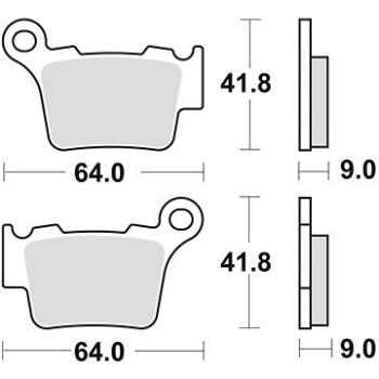 Braking brzdové doštičky (semi-metalická zmes SM1) (2 ks) M501 – 180 (M501-180)