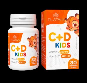 Platan Vitamín C+D Kids 30 tabliet