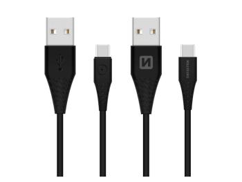 Kábel SWISSTEN 71504403 USB/USB-C 3.1 1,5m Black (dlhší konektor 9mm)