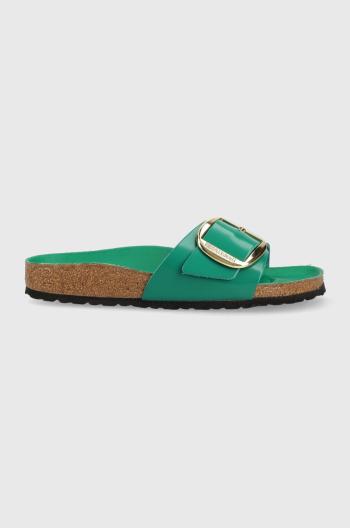 Kožené šľapky Birkenstock Madrid dámske, zelená farba, 1025394