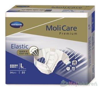 MoliCare Premium Elastic 9 kvapiek L plienkové nohavičky zalepovacie 24ks