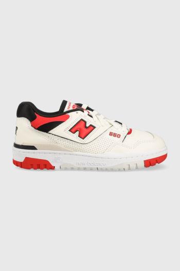 Kožené tenisky New Balance BB550VTB béžová farba