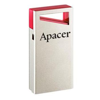 Apacer USB flash disk, USB 2.0, 64GB, AH112, strieborný, AP64GAH112R-1, USB A, s poutkom