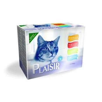 Plaisir Cat kapsičky mix multipack 12× 100 g (3428460051306)