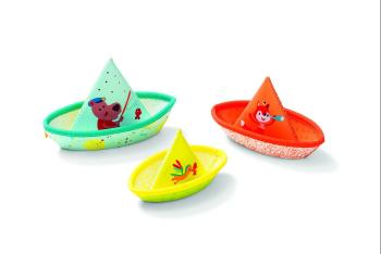 LILLIPUTIENS 3 plávajúce lodičky - hračka do vody