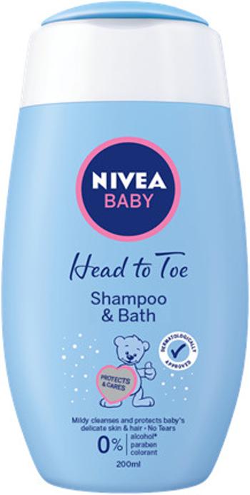 Nivea Baby Šampón a pena do kúpeľa, 200 ml