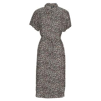 Vero Moda  Dlhé šaty VMBUMPY SS CALF SHIRT DRESS NOOS  Viacfarebná