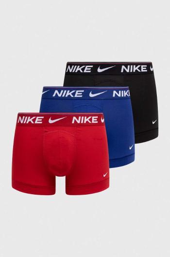 Boxerky Nike 3-pak pánske, červená farba