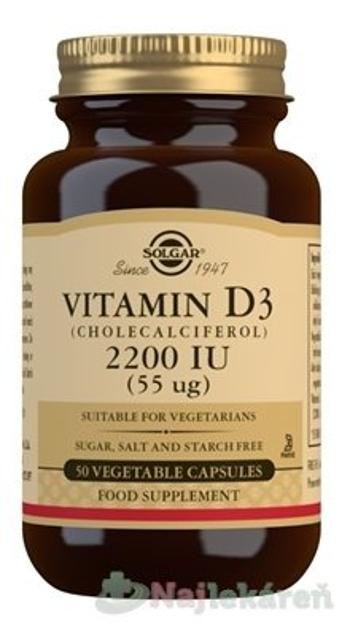 Solgar Vitamín D3 2200 IU 50 ks