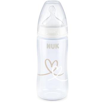NUK FC+ fľaša s kontrolou teploty 300 ml, biela (BABY3513a)