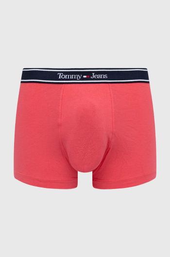 Boxerky Tommy Jeans pánske, ružová farba