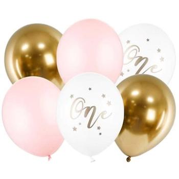 Súprava latexových balónikov - 1. narodeniny – dievča – 6 ks – 30 cm (5900779180086)