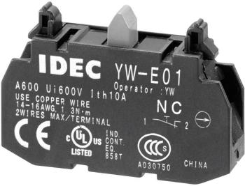 Idec YW-E01 spínacie kontaktné teleso  1 rozpínací  bez aretácie 240 V/AC 1 ks