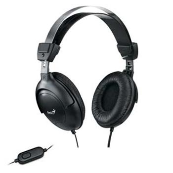 Genius HS-M505X, sluchátka s mikrofonem, černá, 3.5 mm jack