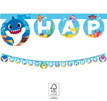 Procos Banner Happy Birthday Baby Shark