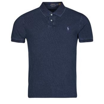 Polo Ralph Lauren  POLO AJUSTE DROIT EN COTON BASIC MESH  Polokošele s krátkym rukávom Námornícka modrá